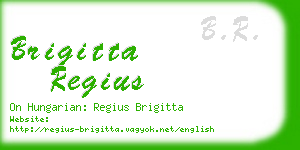 brigitta regius business card